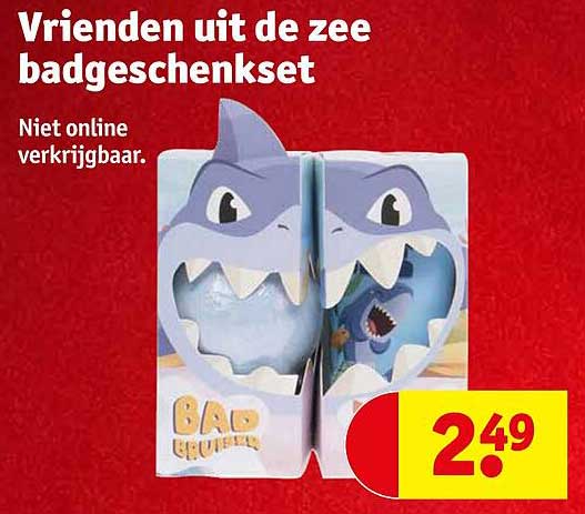 Vrienden uit de zee badgeschenkset