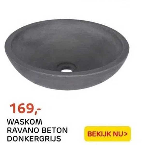 WASKOM RAVANO BETON DONKERGRIJS