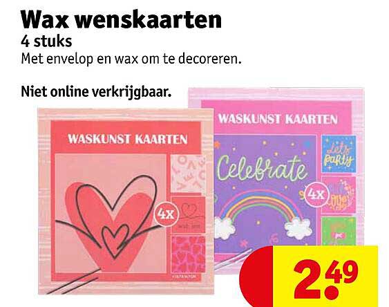 Wax wenskaarten