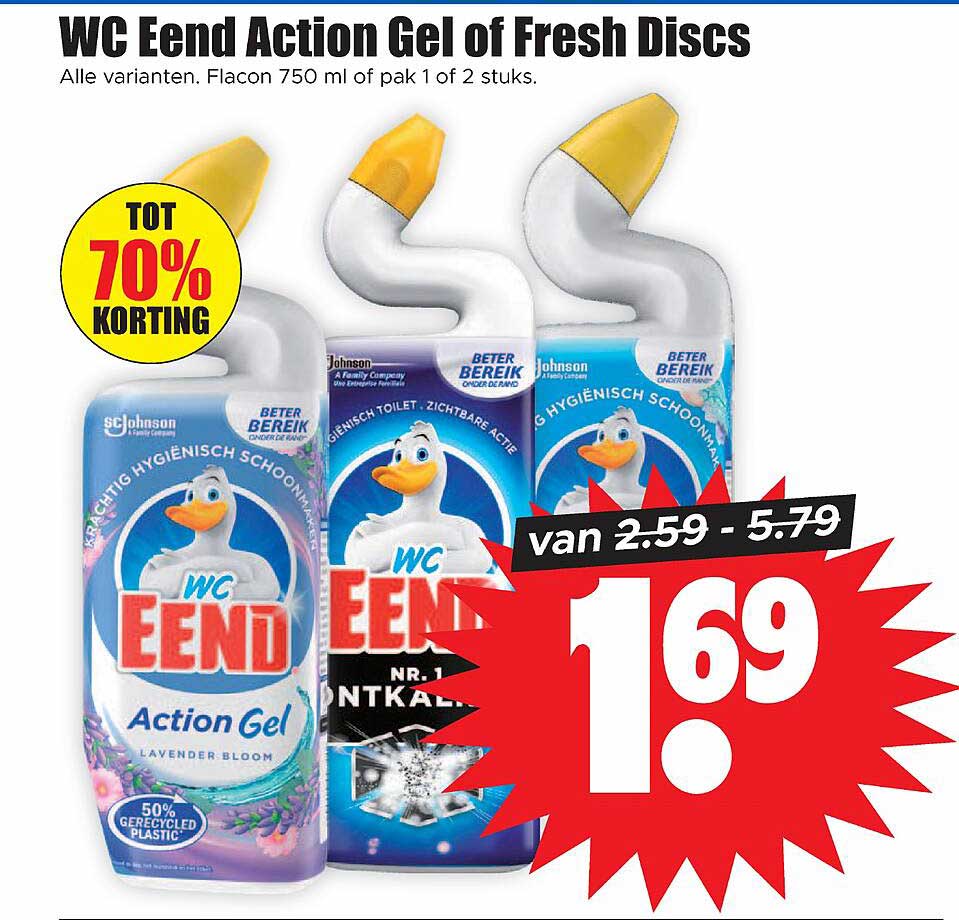 WC Eend Action Gel of Fresh Discs