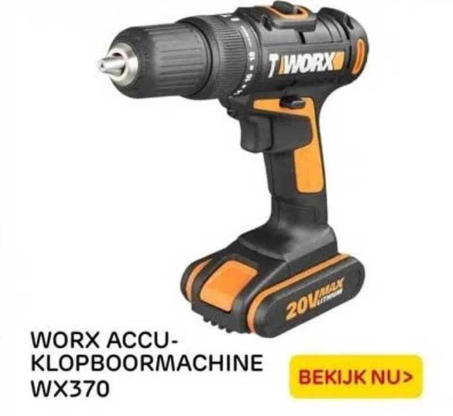 WORX ACCU-KLOPBOORMACHINE WX370