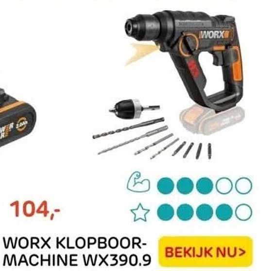 WORX KLOPBOORMACHINE WX390.9