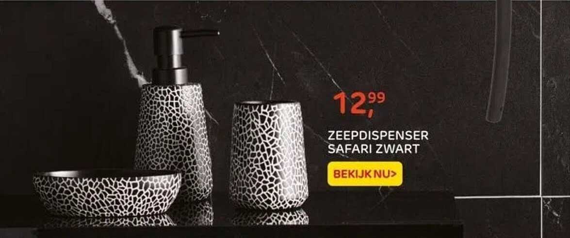 ZEEPDISPENSER SAFARI ZWART