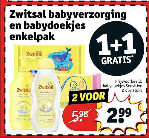 Zwitshal babyverzorging en babydoekjes enkelpak