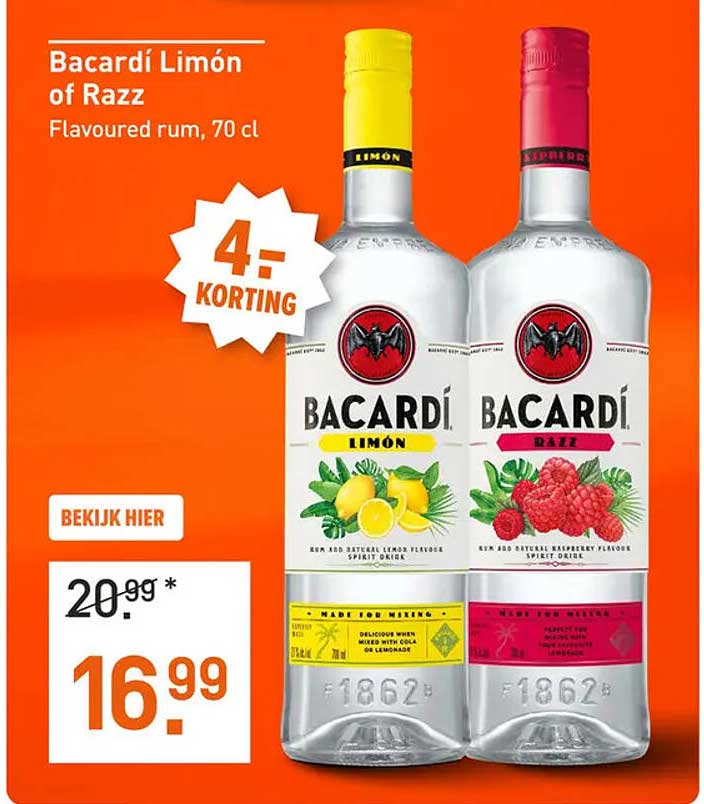 Bacardí Limón of Razz