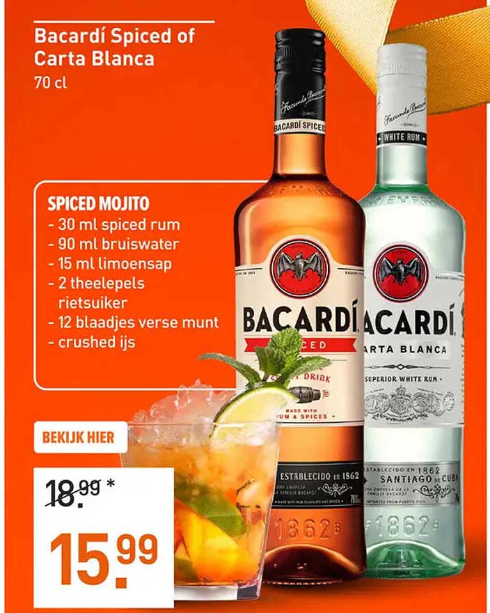 Bacardí Spiced of Carta Blanca