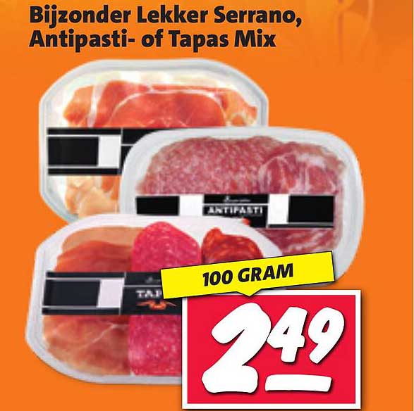 Bijzonder Lekker Serrano, Antipasti- of Tapas Mix