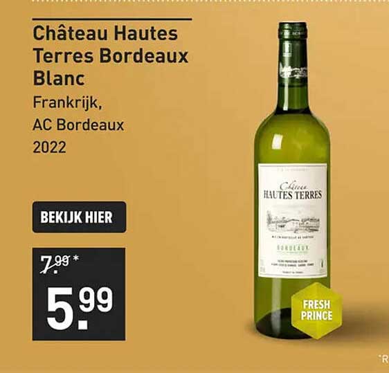 Château Haudes Terres Bordeaux Blanc