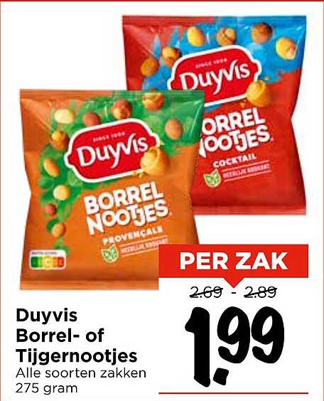 Duyvis Borrel- of Tijgernootjes