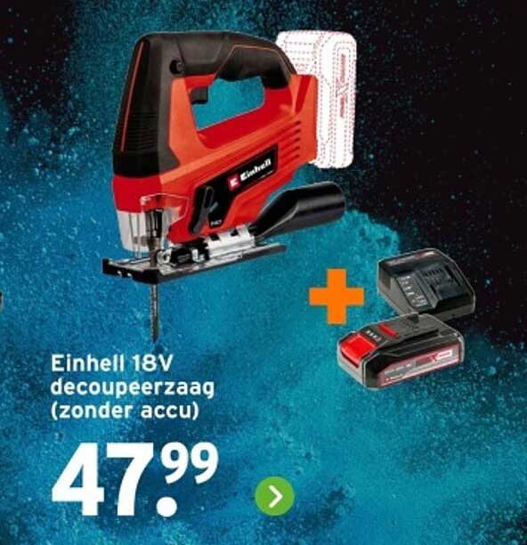 Einhell 18V decoupeerzaag (zonder accu)