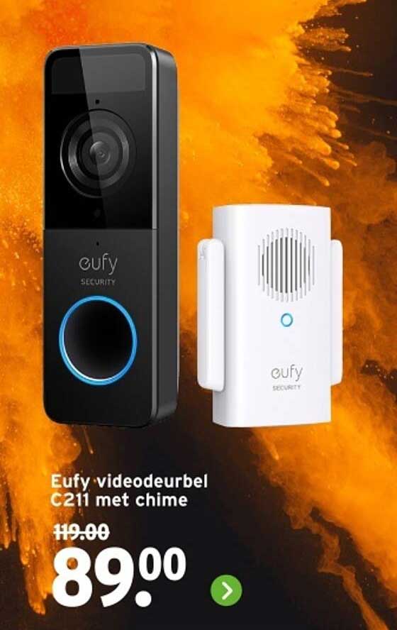 Eufy videodeurbel C211 met chime