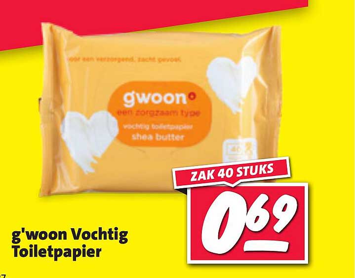 g'woon Vochtig Toiletpapier