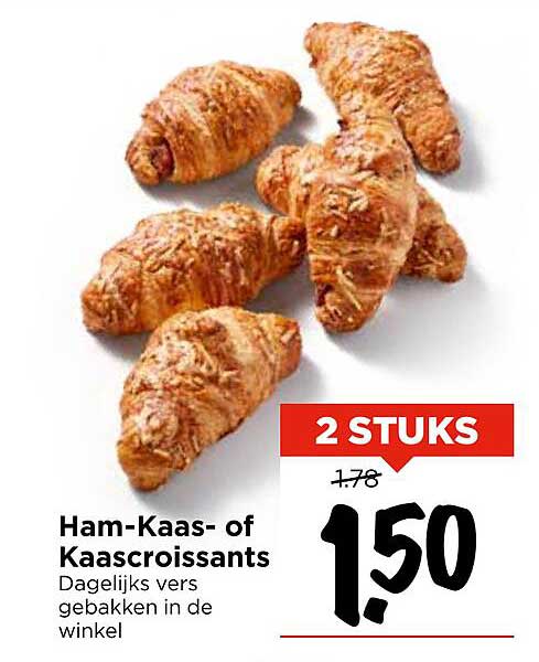 Ham-Kaas- of Kaascroissants