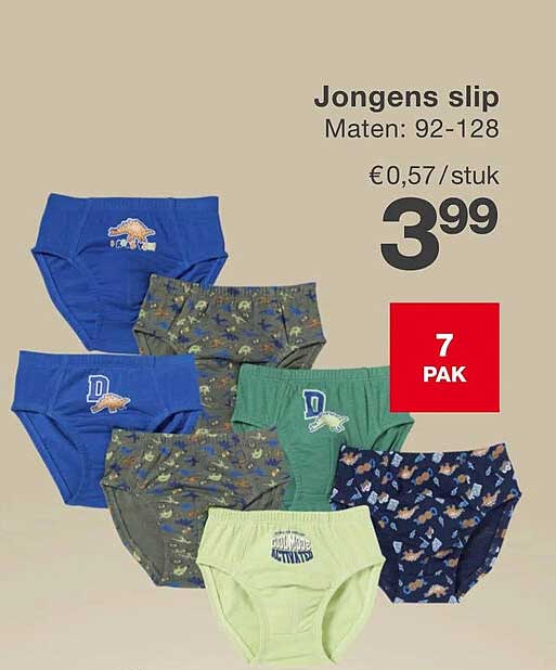 Jongens slip 7 PAK