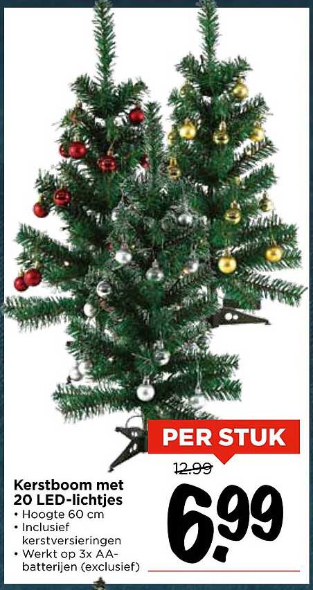 Kerstboom met 20 LED-lichtjes