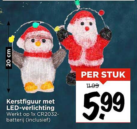 Kerstfiguur met LED-verlichting