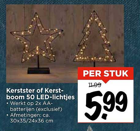 Kerstster of Kerst-boom 50 LED-lichtjes