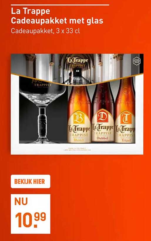 La Trappe Cadeaupakket met glas