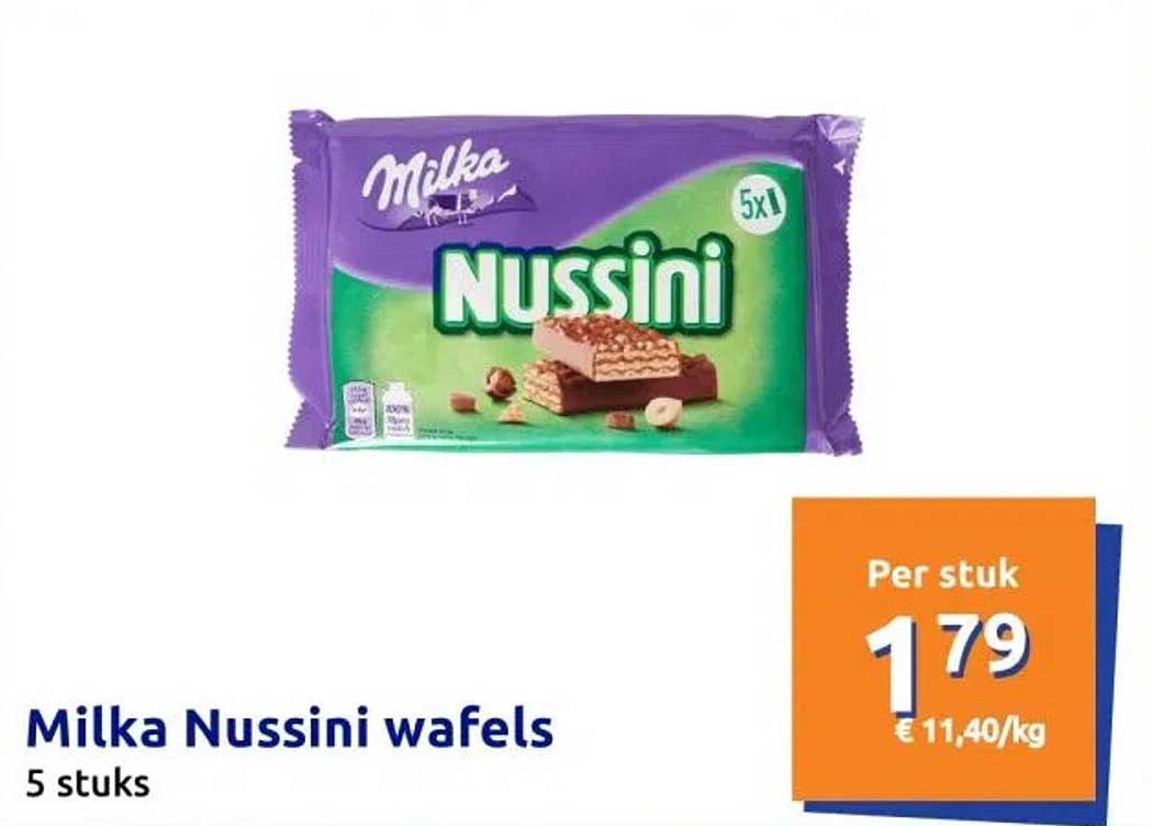 Milka Nussini wafels