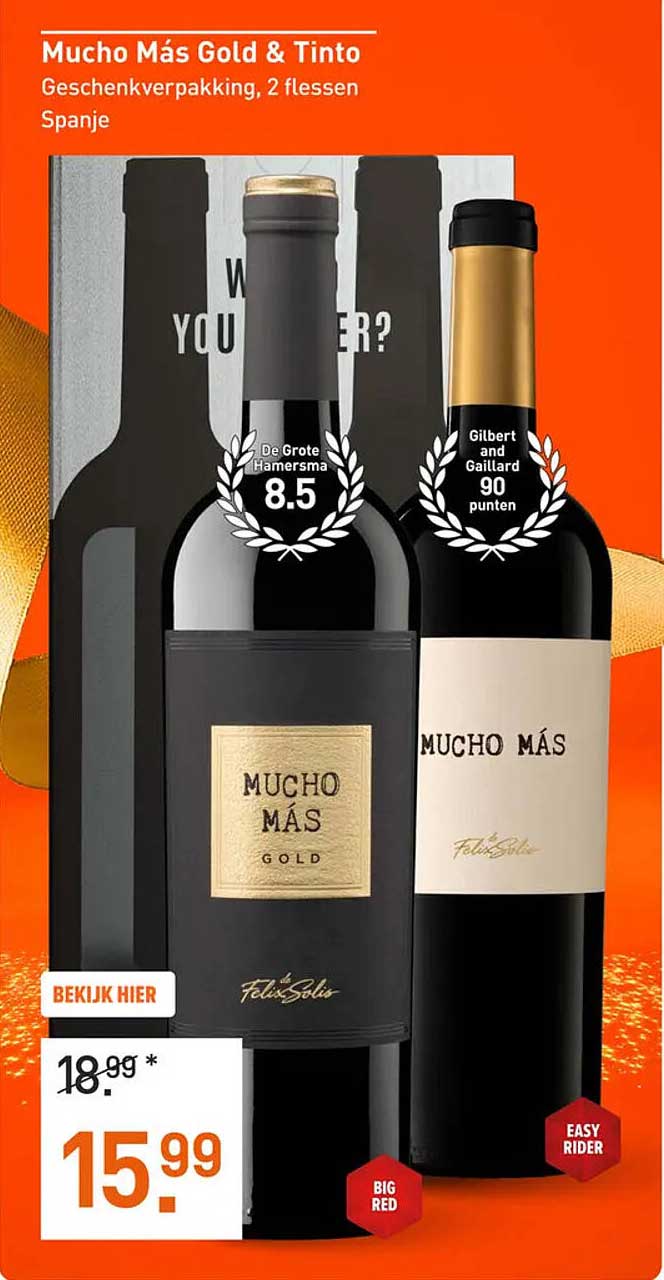 Mucho Más Gold & Tinto