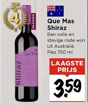 Que Mas Shiraz