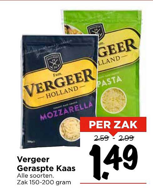 Vergeer Geraspte Kaas