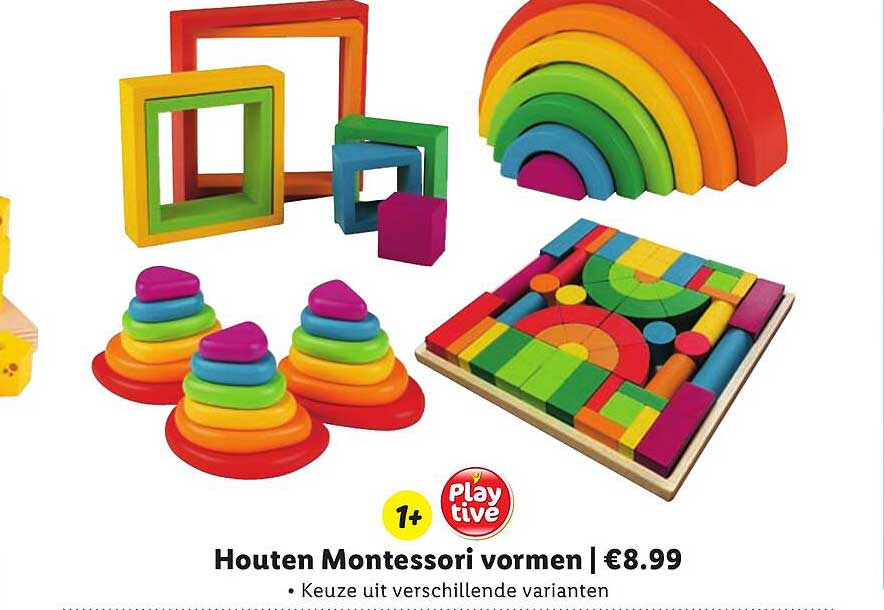 Houten Montessori vormen