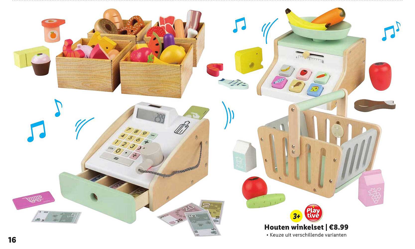 Houten winkelset