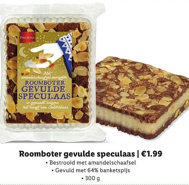 Roomboter gevulde speculaas