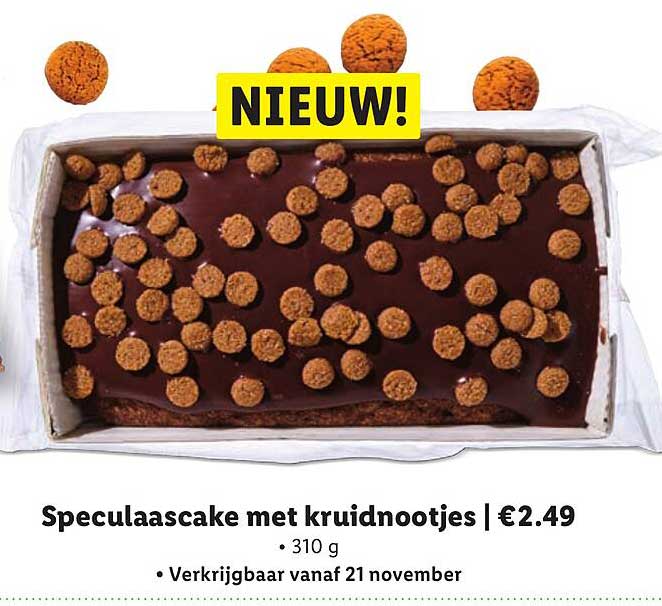 Speculaascake met kruidnootjes