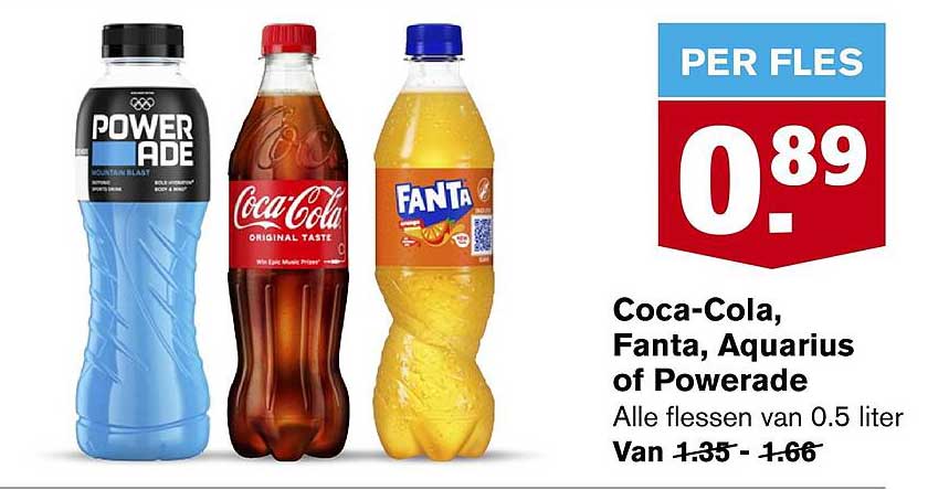 Coca-Cola, Fanta, Aquarius of Powerade