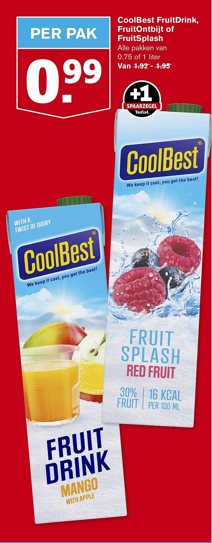 CoolBest FruitDrink, FruitOntbijt of FruitSplash