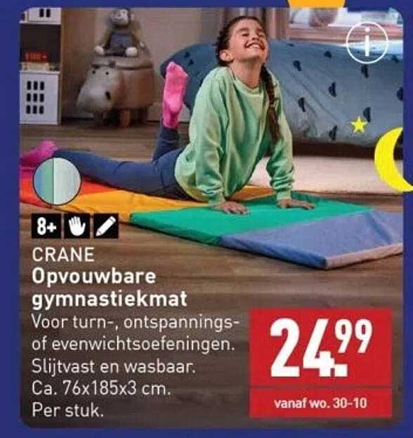 CRANE Opvouwbare gymnastiekmat