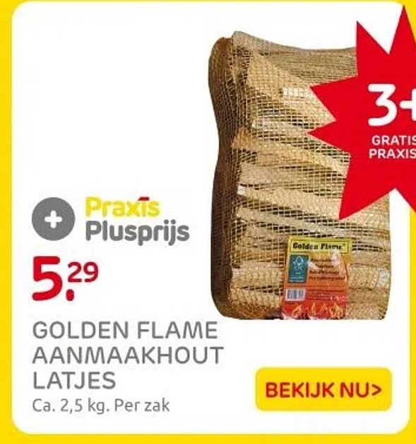 GOLDEN FLAME AANMAAKHOUT LATJES