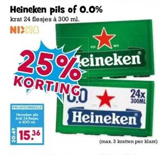 Heineken pils of 0.0%