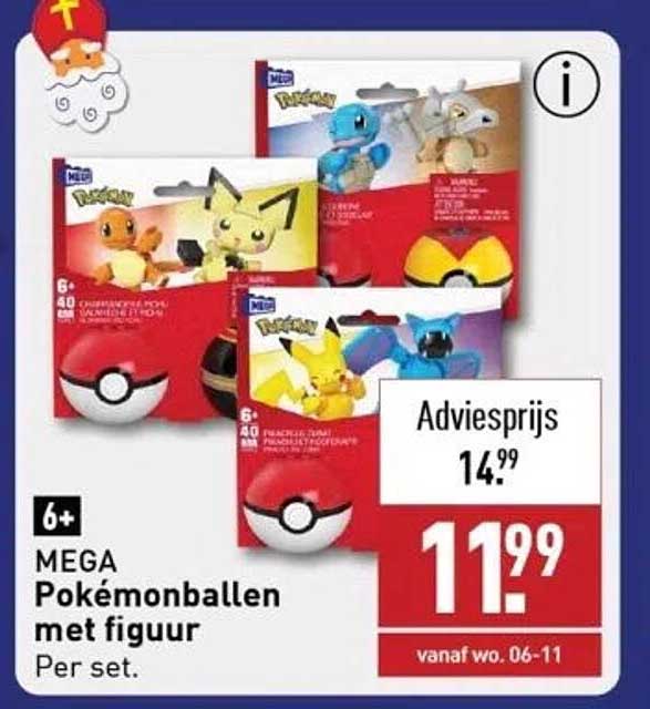 MEGA Pokémonballen met figuur