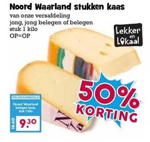 Noord Waarland stukken kaas