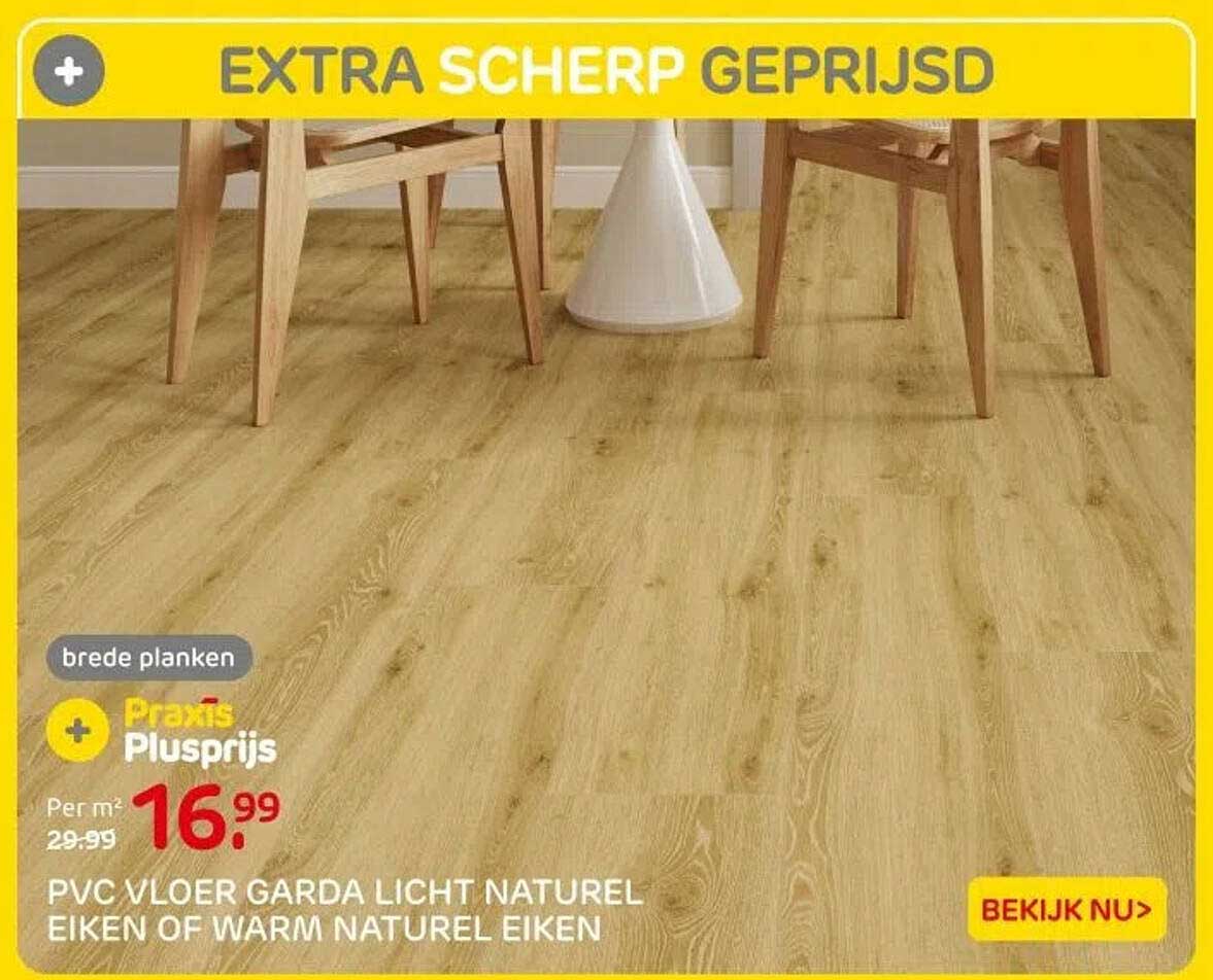 PVC VLOER GARDA LICHT NATUURL EIKEN OF WARM NATUURL EIKEN