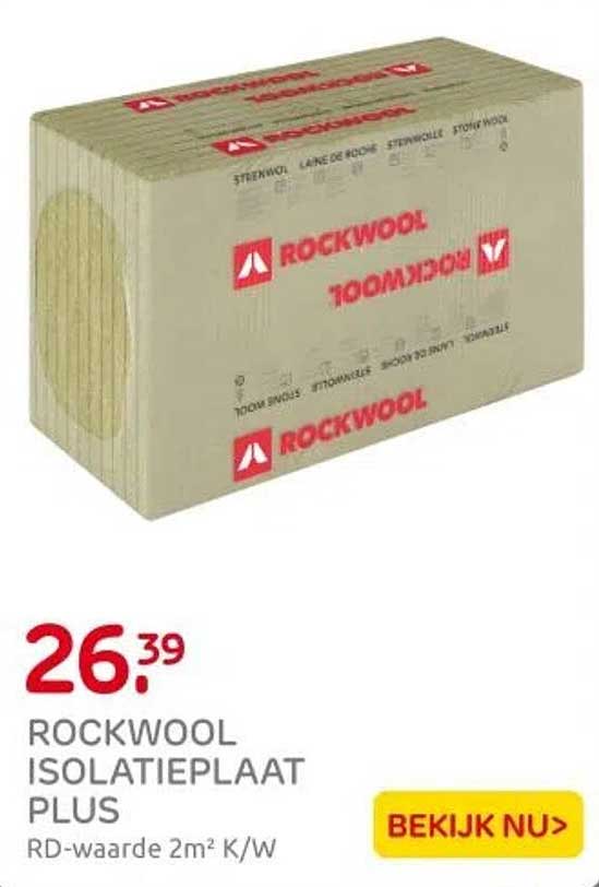 ROCKWOOL ISOLATIEPLAAT PLUS