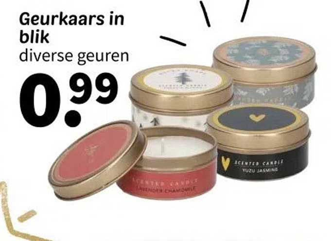 Geurkaars in blik