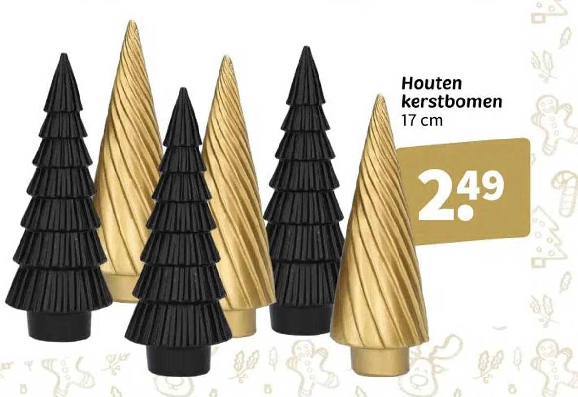 Houten kerstbomen