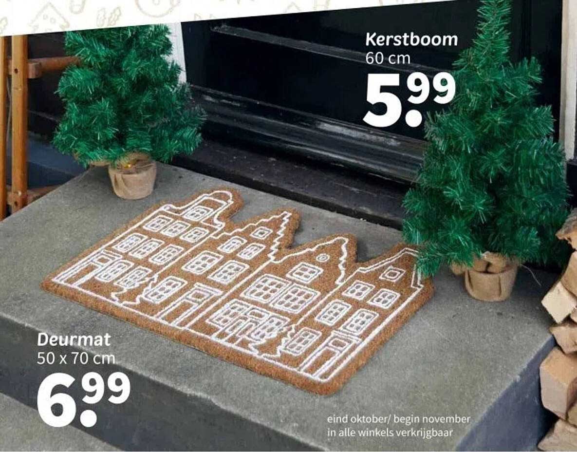 Kerstboom  
Deurmat