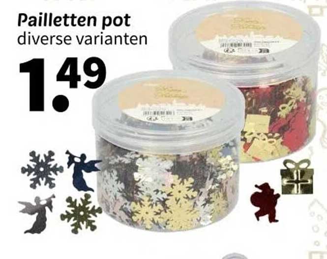 Pailletten pot