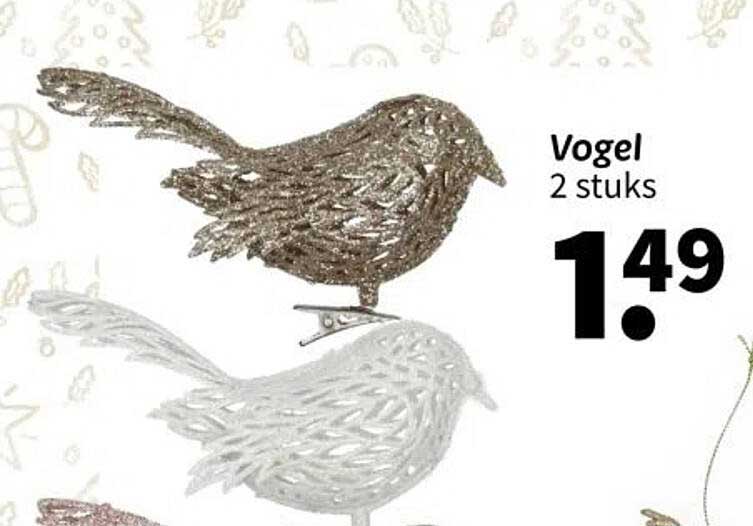 Vogel 2 stuks