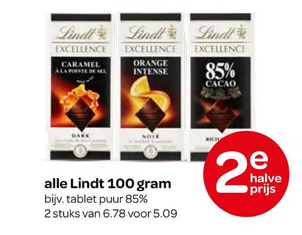 alle Lindt 100 gram