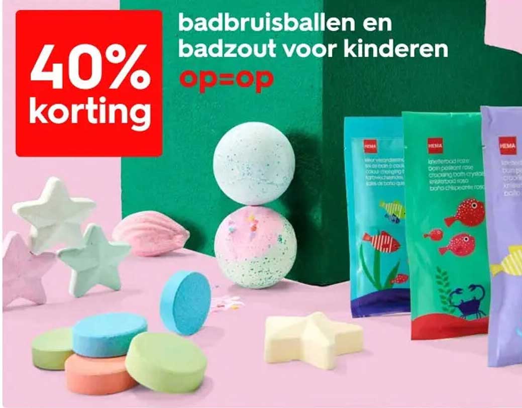 badbruisballen en badzout voor kinderen