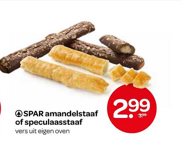 SPAR amandelstaaf of speculaastaaf