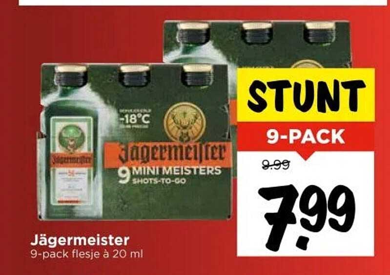 Jägermeister 9-pack flesje à 20 ml