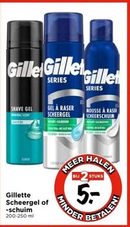 Gillette Scheergel of -schuim