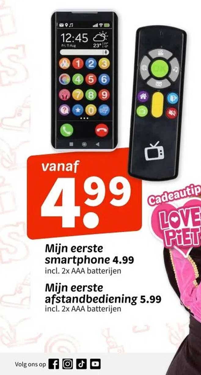 Mijn eerste smartphone 4.99  
Mijn eerste afstandsbediening 5.99